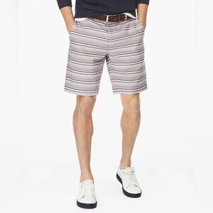 Brooks Brothers multi-stripe sear sucker mens 9" inseam shorts‎ Sz-32. NWT T7